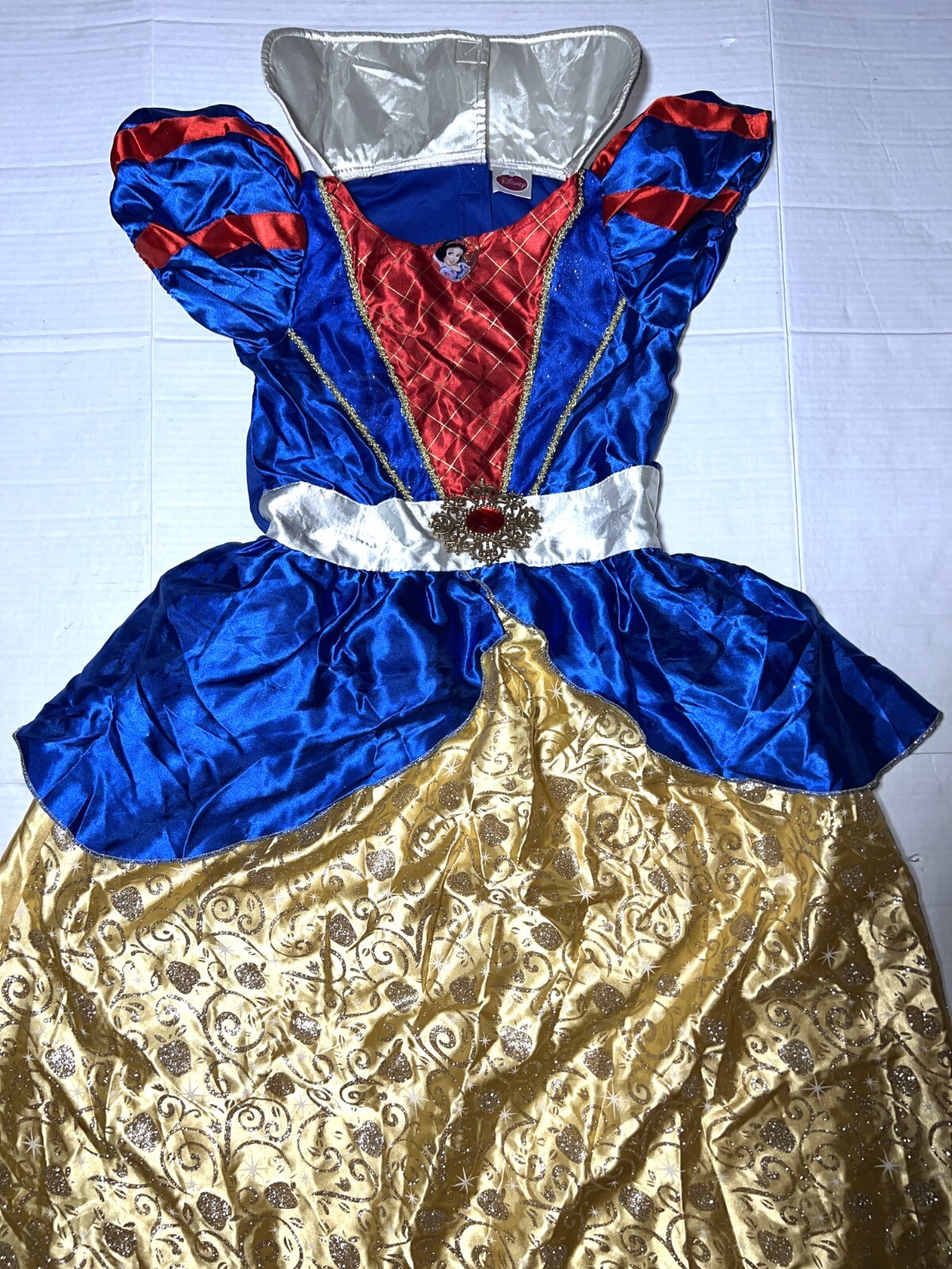 Disney Princess Snow White Halloween Dress-Up Gown Costume Child Girl M 8-10