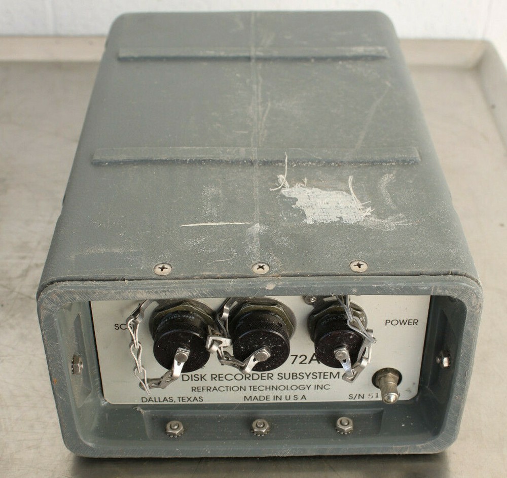 REF TEK Portable Seismic Recording Seismograph 72A-05 Disk Recorder Subsystem