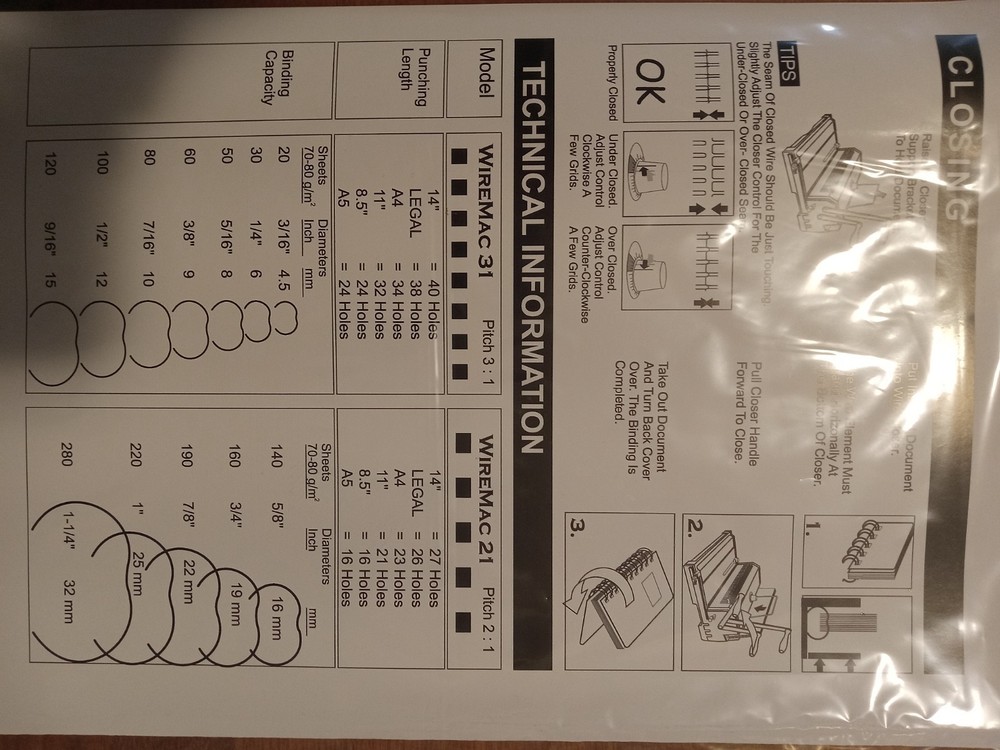 Akiles punching and closing machine new