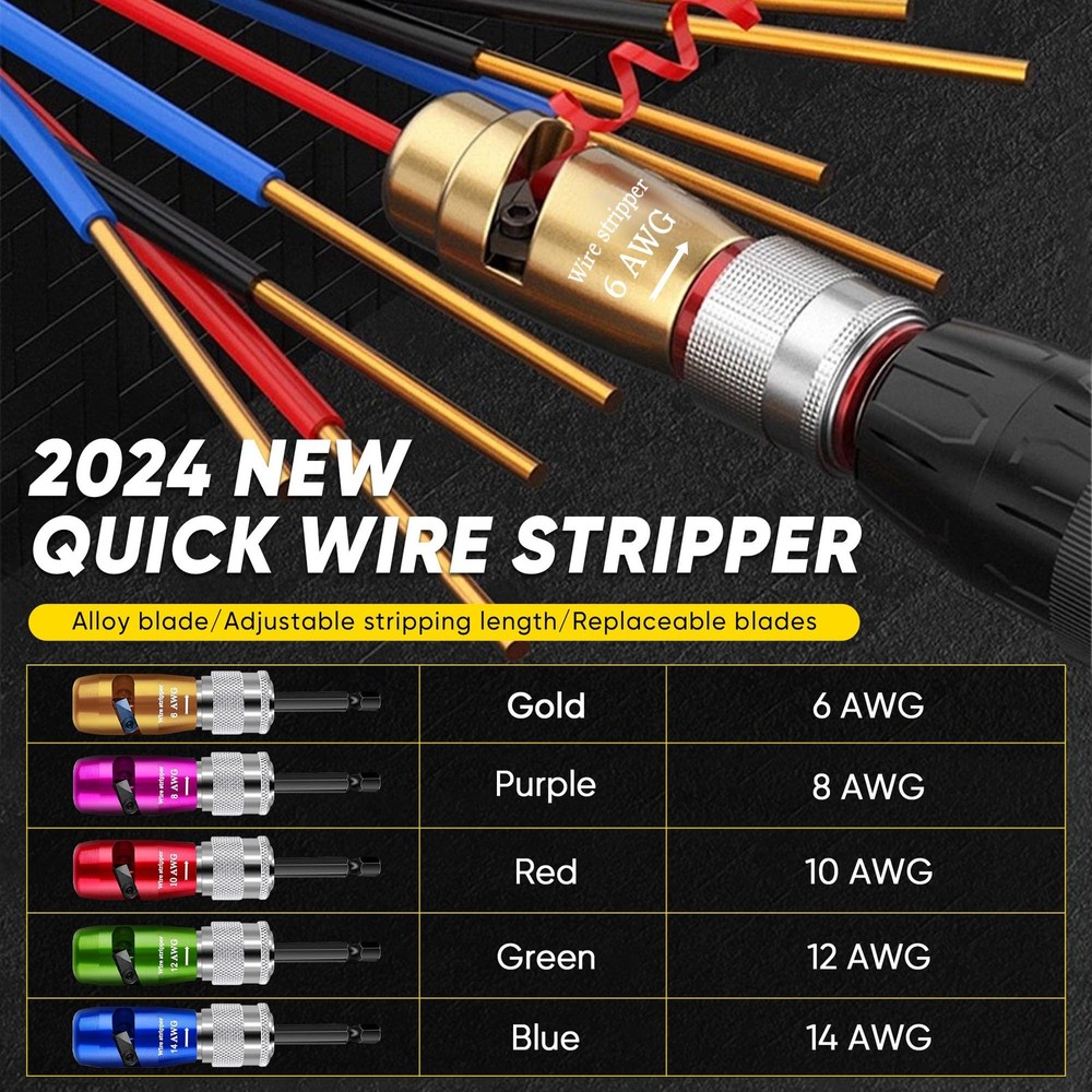 US Regulations Wire Stripping for Drill, Tool & Multiple