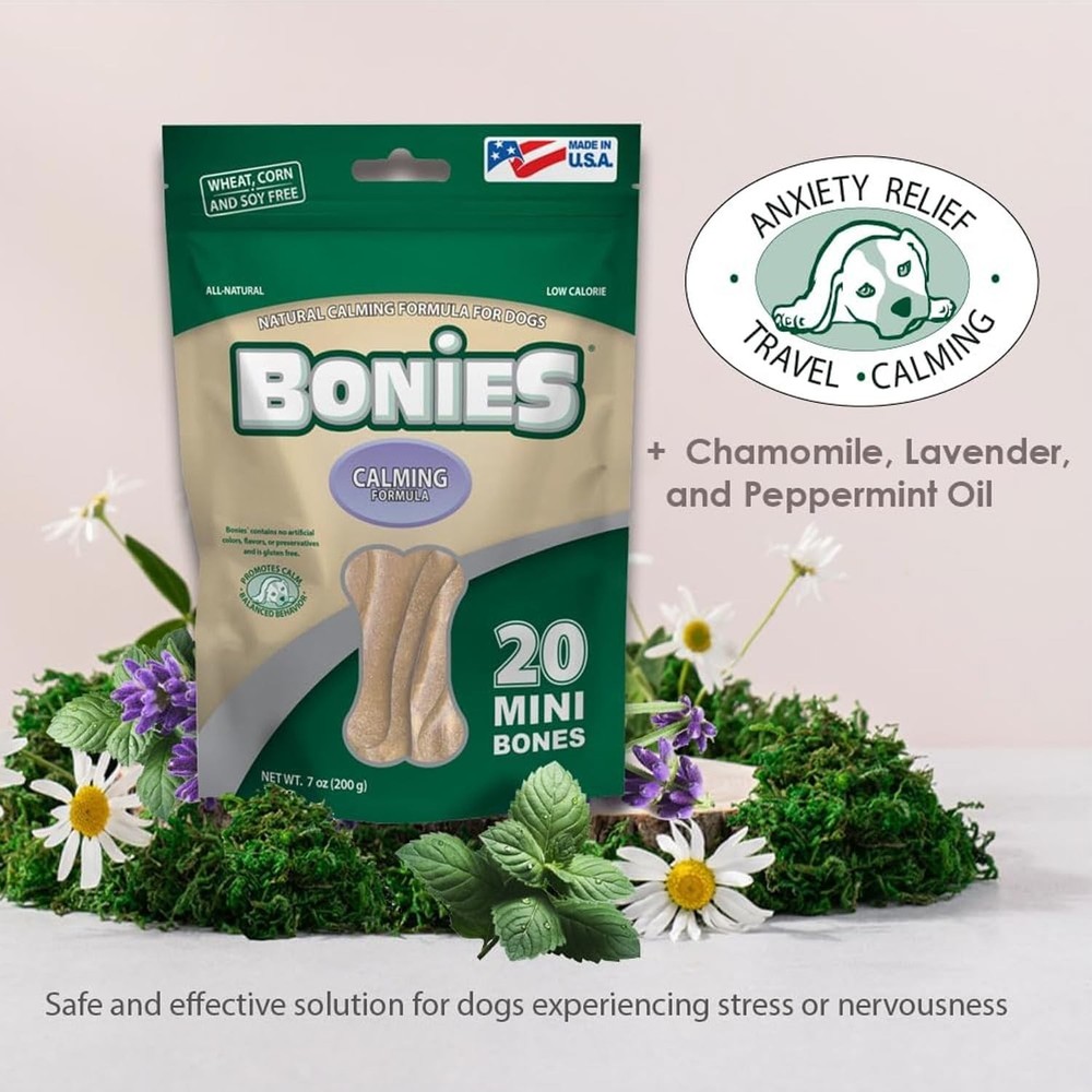 Natural Calming Formula Medium-Sized Single Bone - Contains Chamomile & Laven...