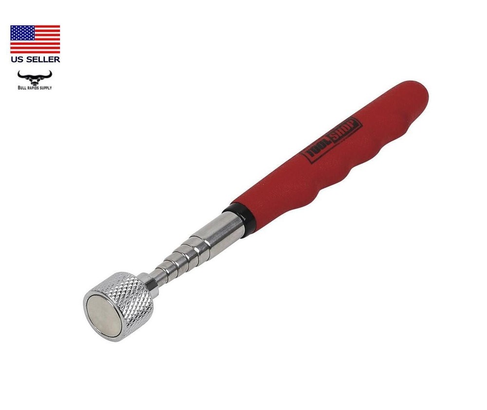 Magnetic Tip 30" Extendable Telescoping Pickup Retrieval Tool 15 lb Capacity