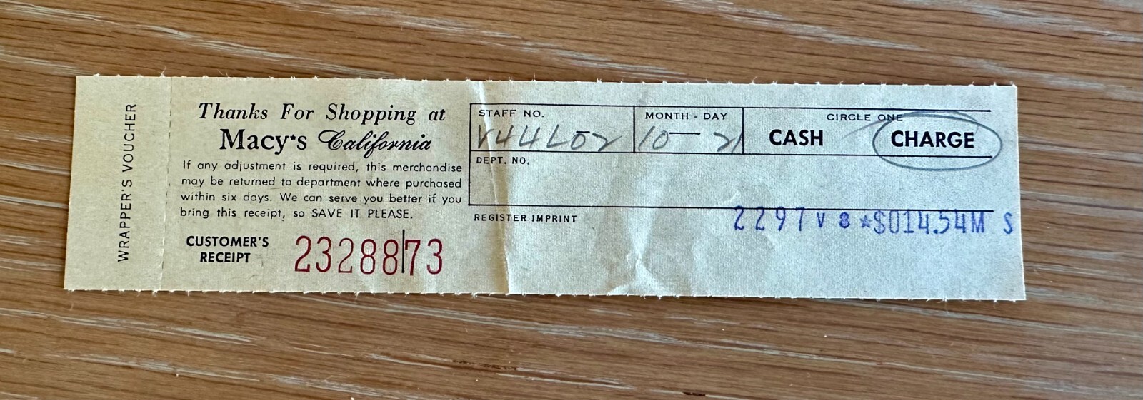 Vtg PILLBOX Hat w/ Original MACY'S Hat Box Beige Velour Tissue Sales Receipt 6"