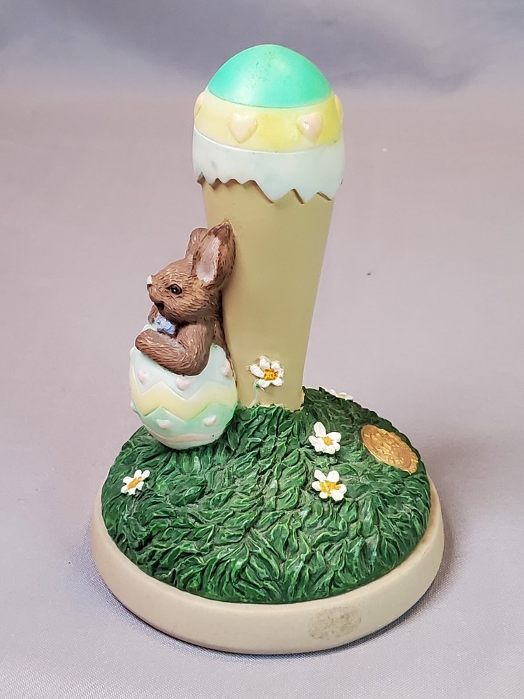 Brown Bag Cookie Press Stamp Easter Bunny Easter Egg #22 1997 Figurine