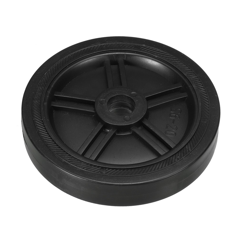 6" Universal Air Compressor Wheel with 0.8" Hole, Black