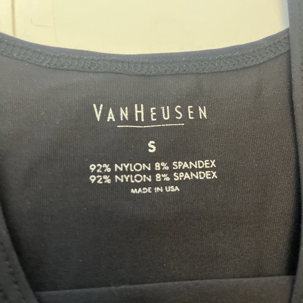 Vanheuson Spandex /nylon Basic Black Layering Shapewear Top