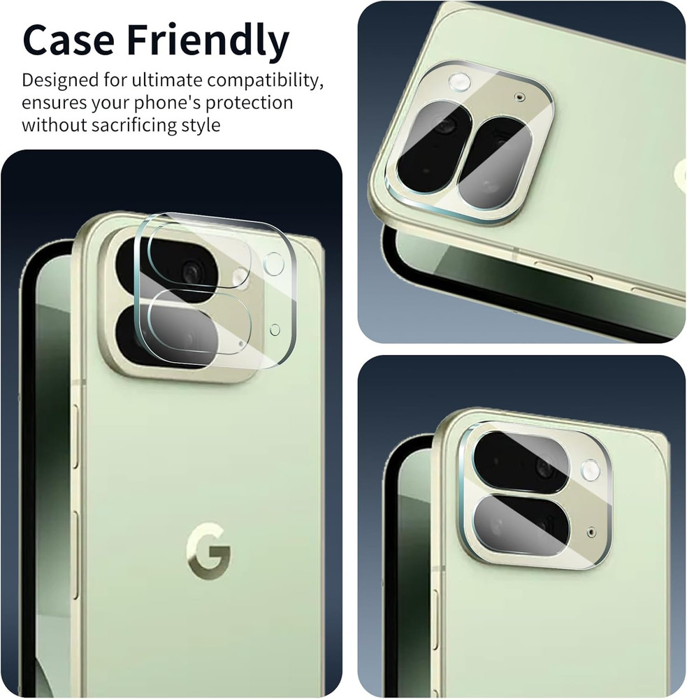 4-Pack Camera Lens Protector for Google Pixel 10 Pro Fold, Tempered Glass Camera