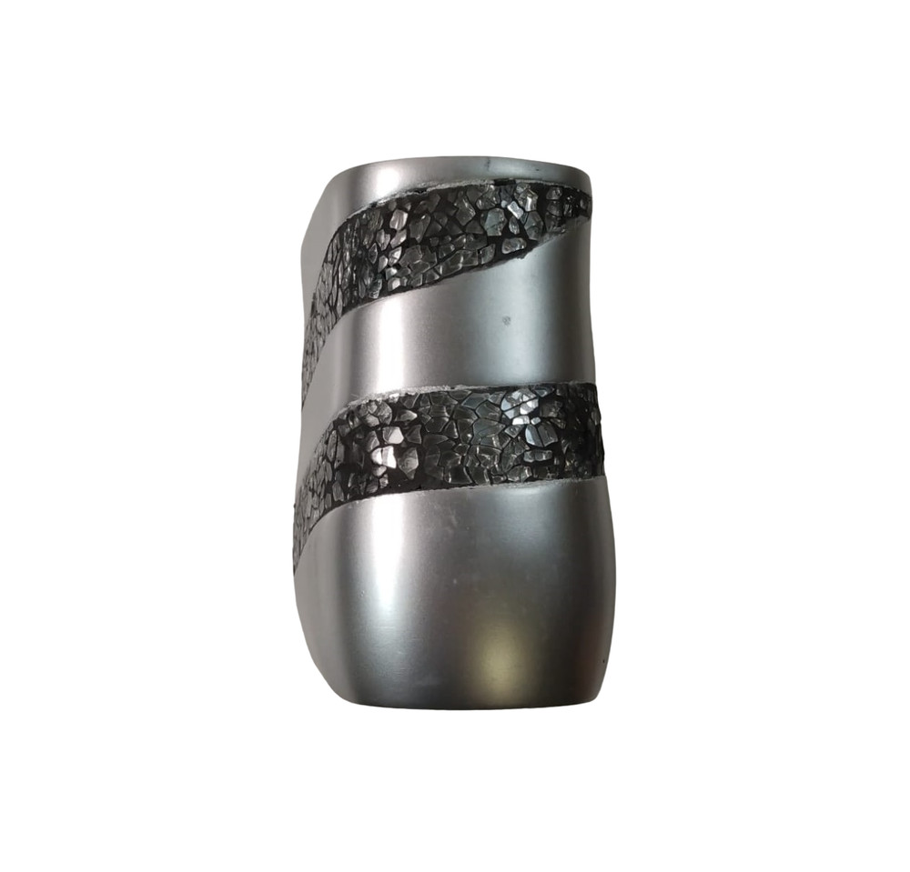 Bathroom Toothbrush Holder, Silver Mosaic