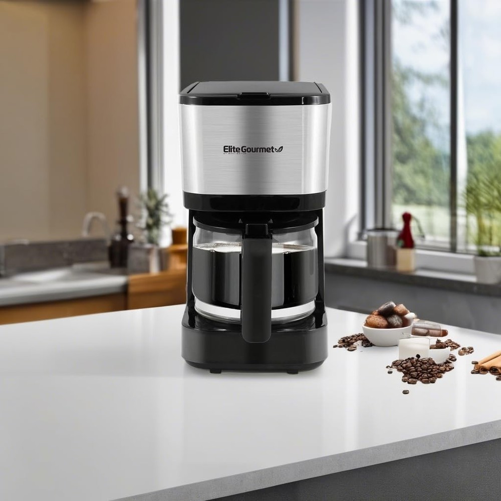 Automatic 5 Cup Coffee Maker Drip Brewer with Reusable Filter Pause Serve
