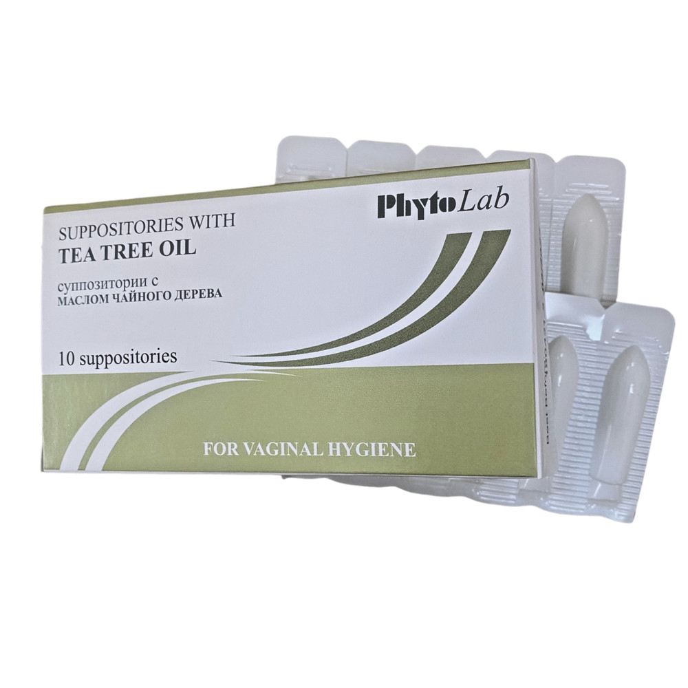 Vaginal Hygiene Suppositories With Tea Tree Oil 10 Count