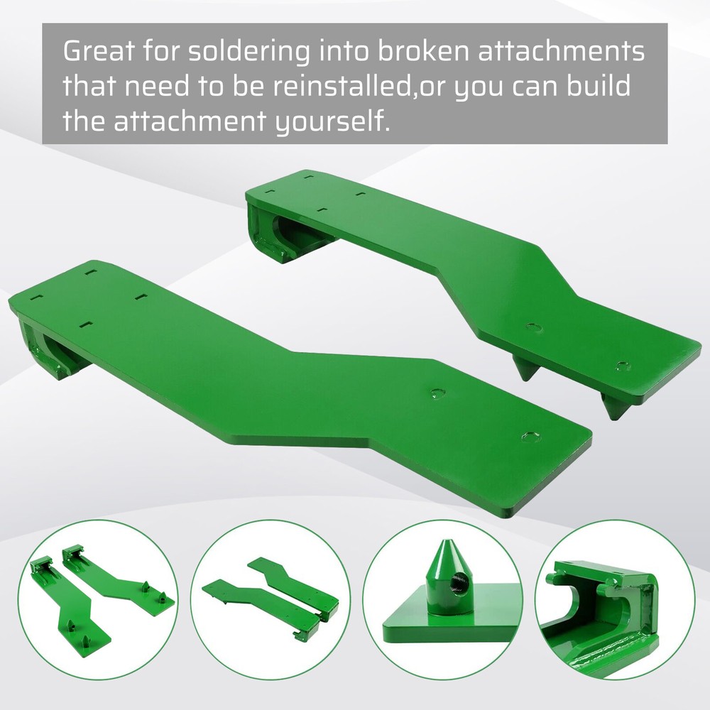 Tractor Loader Quick Tach Weld On Mounting Brackets For John Deere Steel Durable