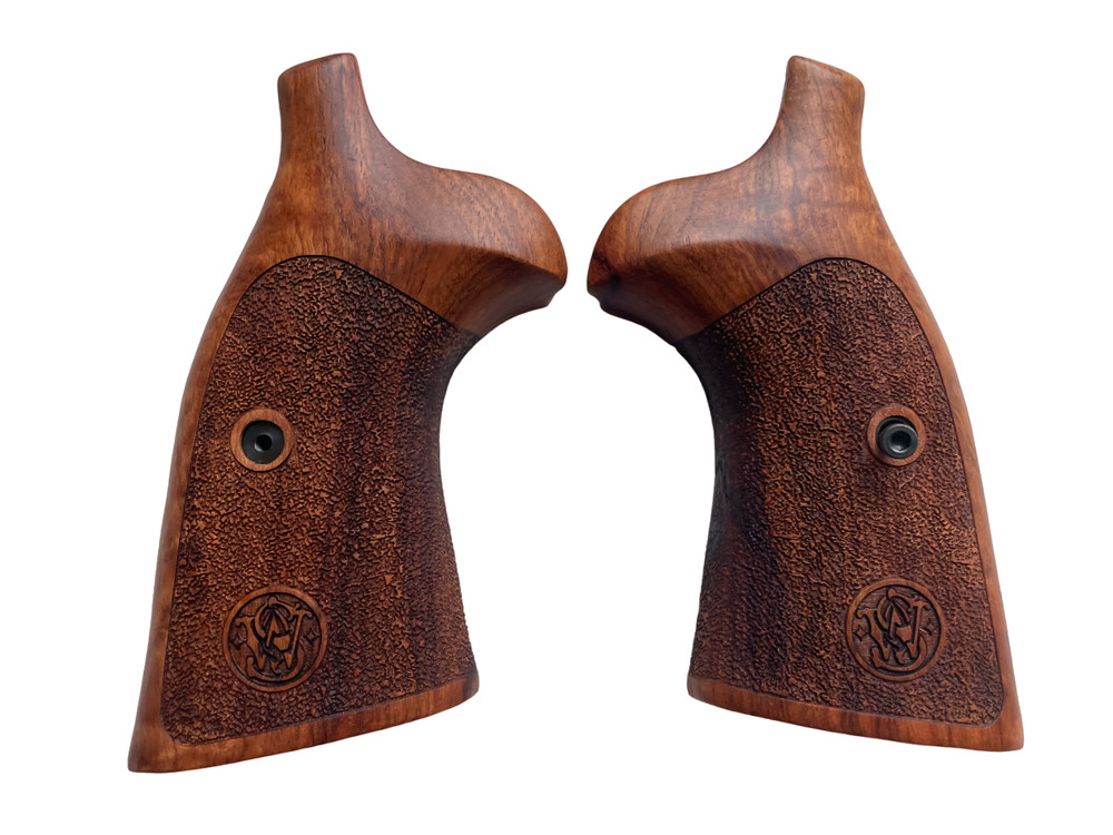 Conversion Grips for S&W, N FRAME ROUND BUTT, Rough Texture Opened Back