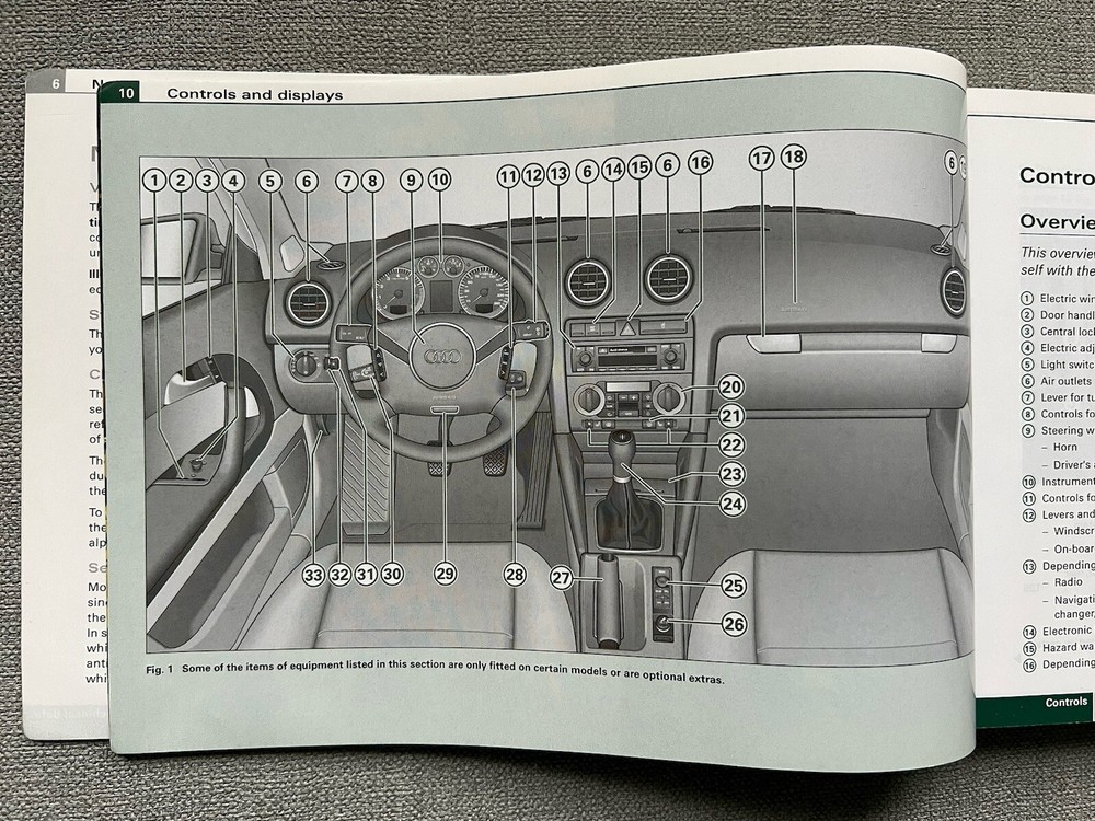 Audi A3 Owners Manual Handbook Pack 03-05