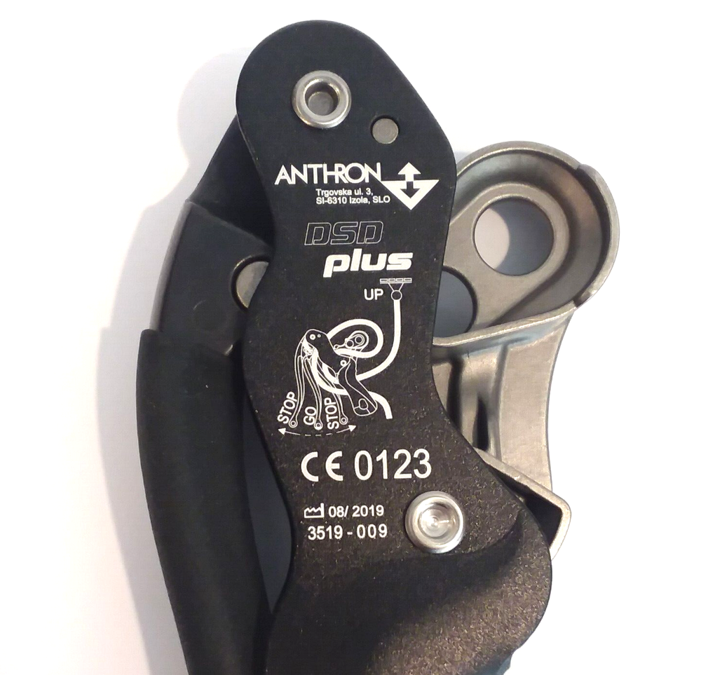 MSA SDSD25 Anthron DSDplus Double Stop Descender Fall Protection BLACK NEW