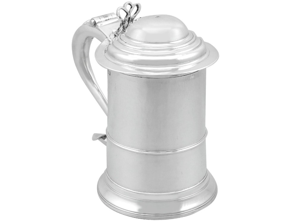 Antique Sterling Silver Quart Tankard (1787)