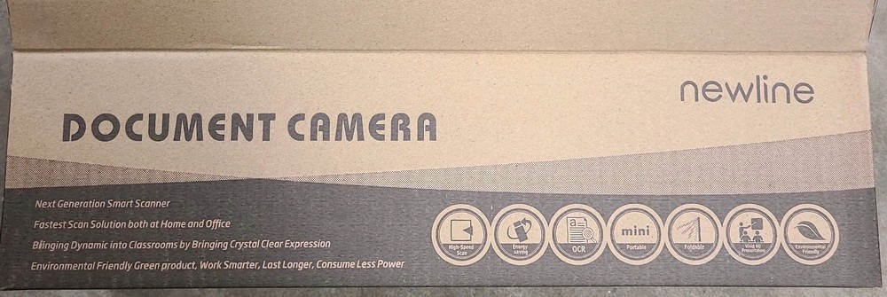 Newline Document Camera . Box only opened for photos.