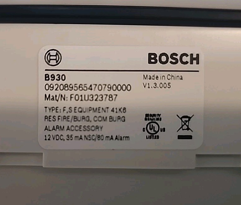 Bosch B930 Security Text Keypad- Soft Keys ATM Style-Alpha Numeric - SD12 BUS