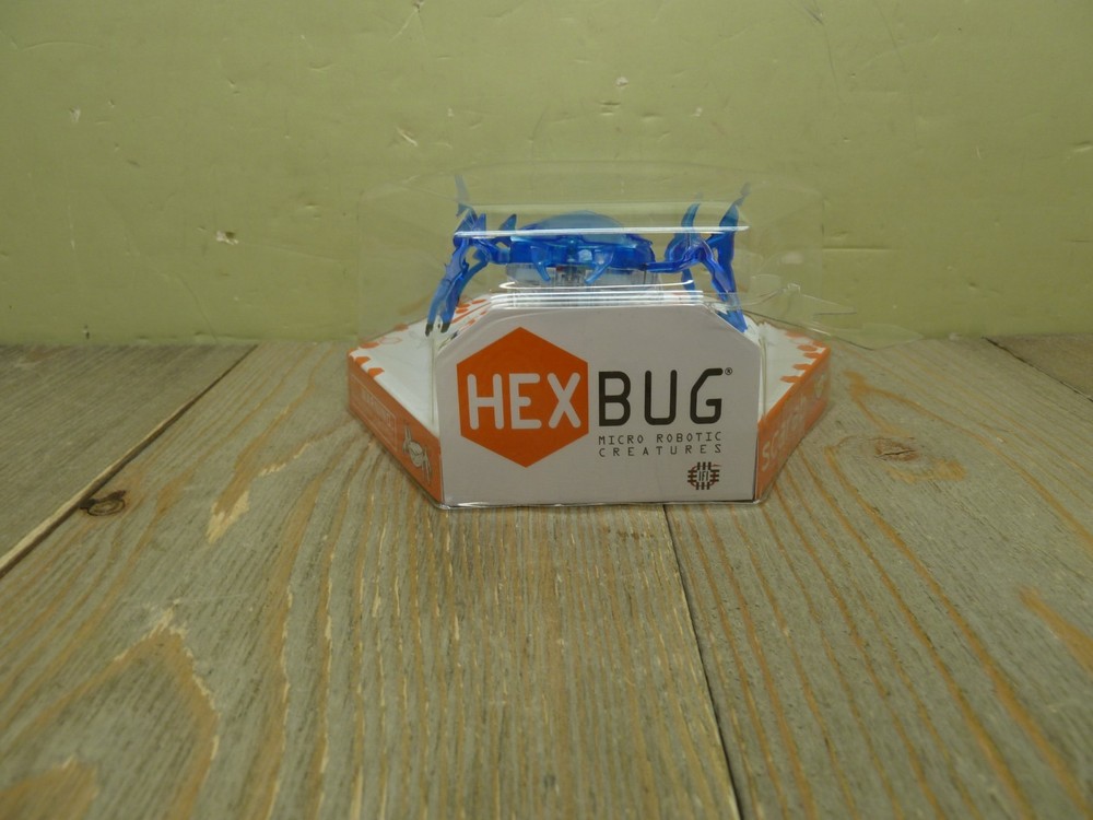 2017 HEXBUG Scarab Blue Micro Robotic Creature NEW Sealed Hex Case 19182BB
