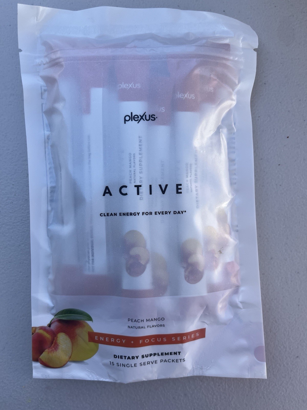 Plexus Active Peach Mango - 15 packets -Exp 04/2027 - New! Sealed!