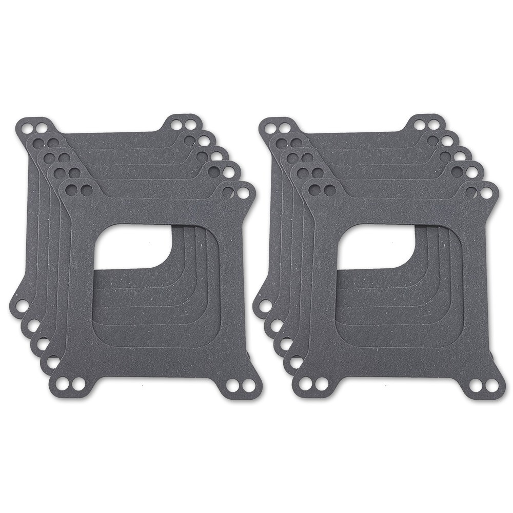 10 Pack Holley Edelbrock QFT Carb Base Flange Gasket Open Carburetor 4BBL 4150