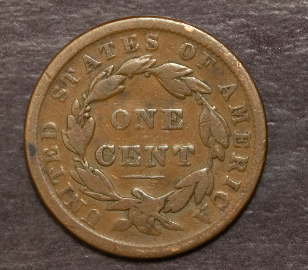 1838 Cornet Head Large Cent Fine Lot 4039
