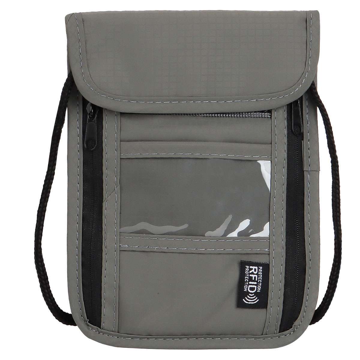 RFID Blocking Passport Holder Travel Wallet Bag Security Neck Pouch Anti-theft