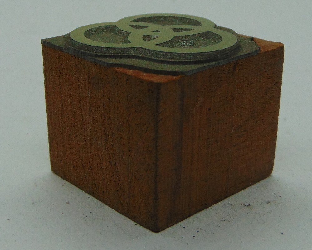 Printing Letterpress Printers Block 3 Intertwined Circles