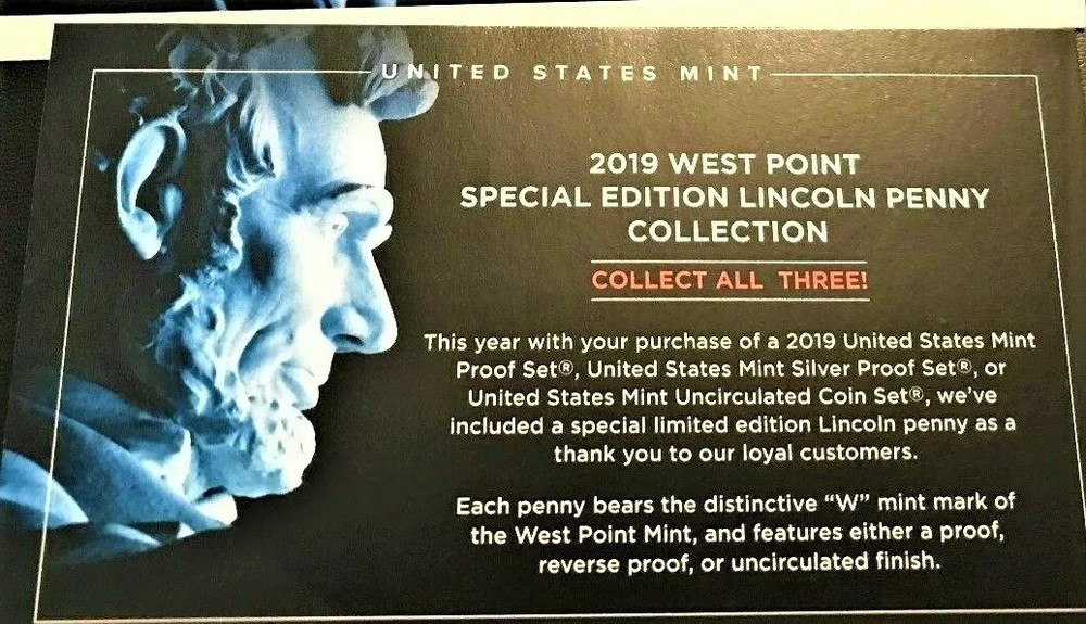 2019-W Lincoln Shield Cent Special Edition *Empty OGP Envelope/CoA Only*