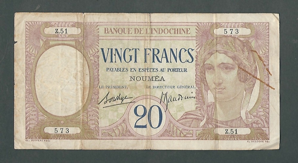 New Caledonia  - 20 Francs