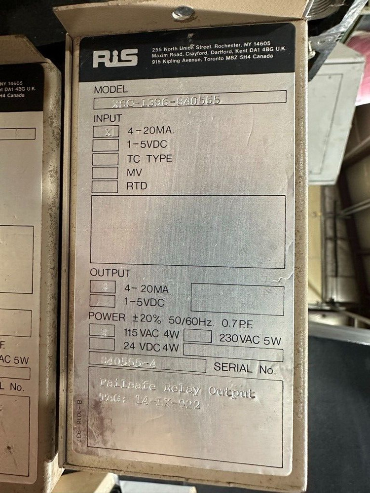 RIS MODEL XSC-1396-840555 TRANSMITTER W75