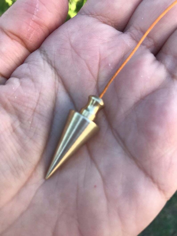 Chambered Pendulum Brass Dowsing Pendulum Handmade Healing Dowsing