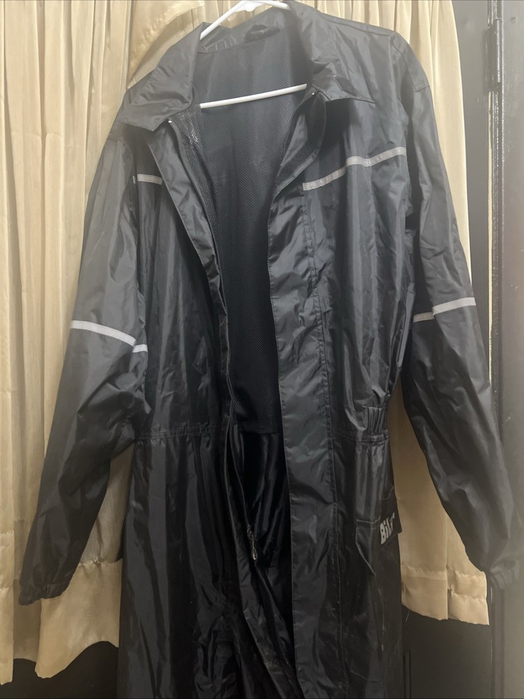 BILT Motorcycle One Piece Rain SUIT, Small, Reflective Waterproof Windproof EUC