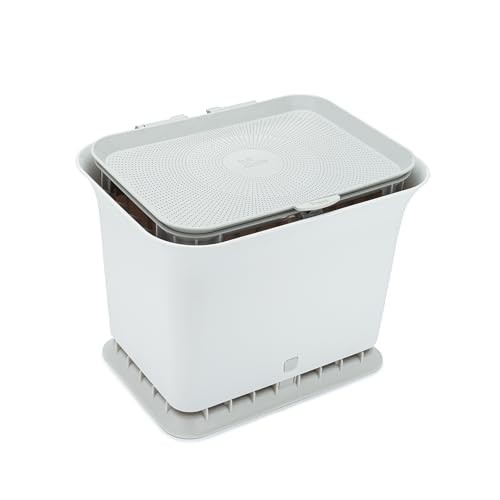 Fresh Air Odor-Free Kitchen Compost Bin Gray