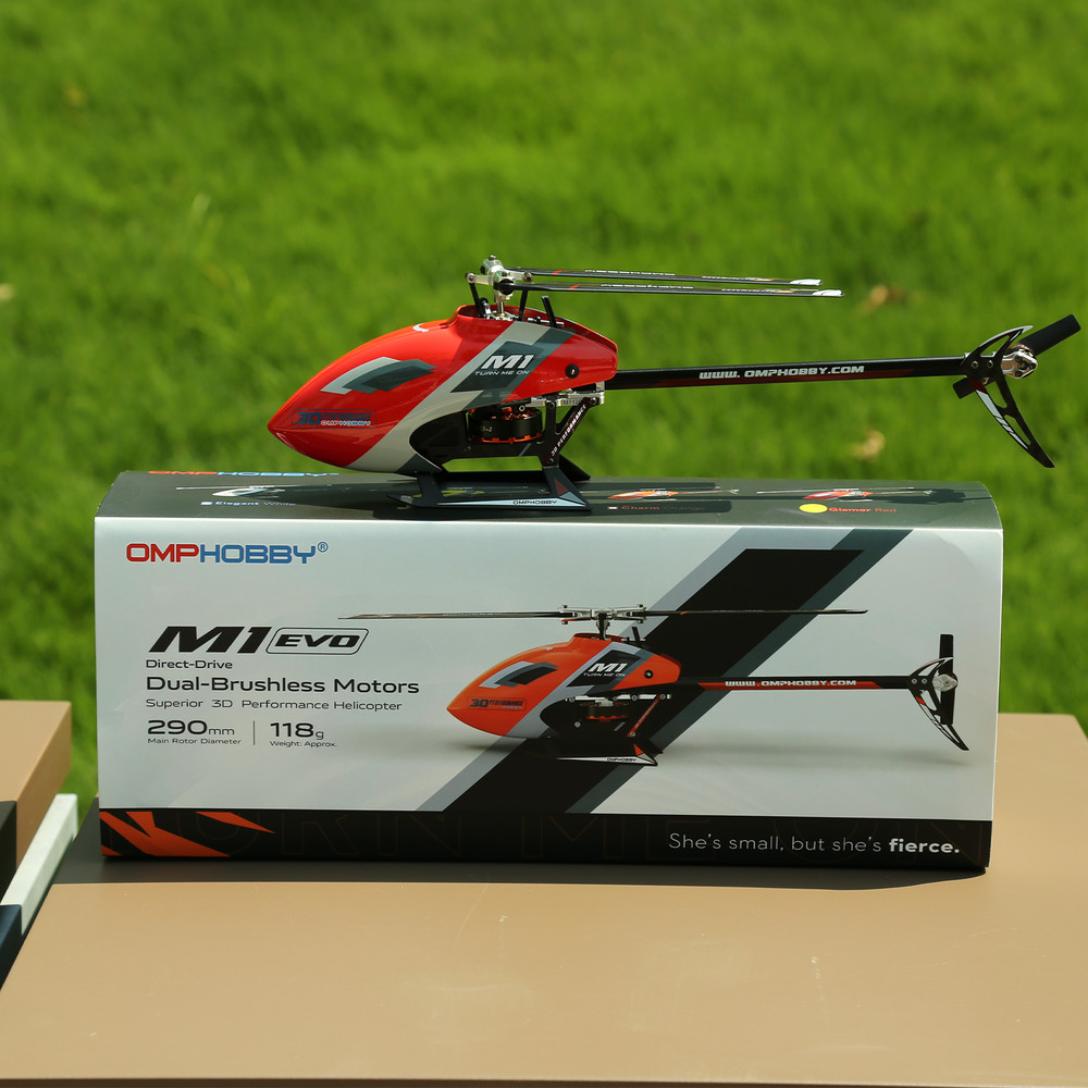 OMPHOBBY M1 EVO RC Helicopter forAdults (OMPHOBBY Protocol BNF Version,White)