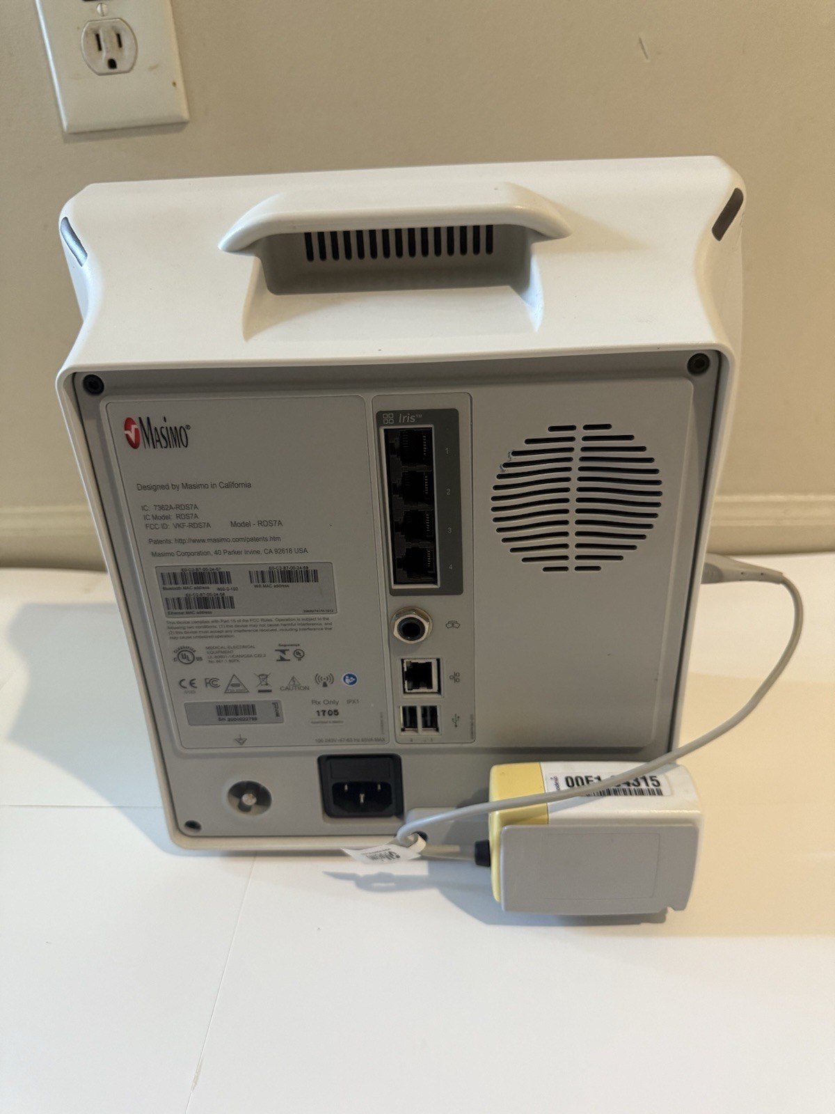 Masimo Root RDS7A Patient Monitor with Radical-7 and ISA CO2 Module
