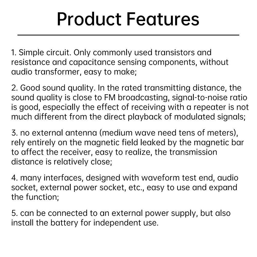 525~1605kHz Medium Wave AM Radio Transmitter DIY Circuit Board Radio Module 6V