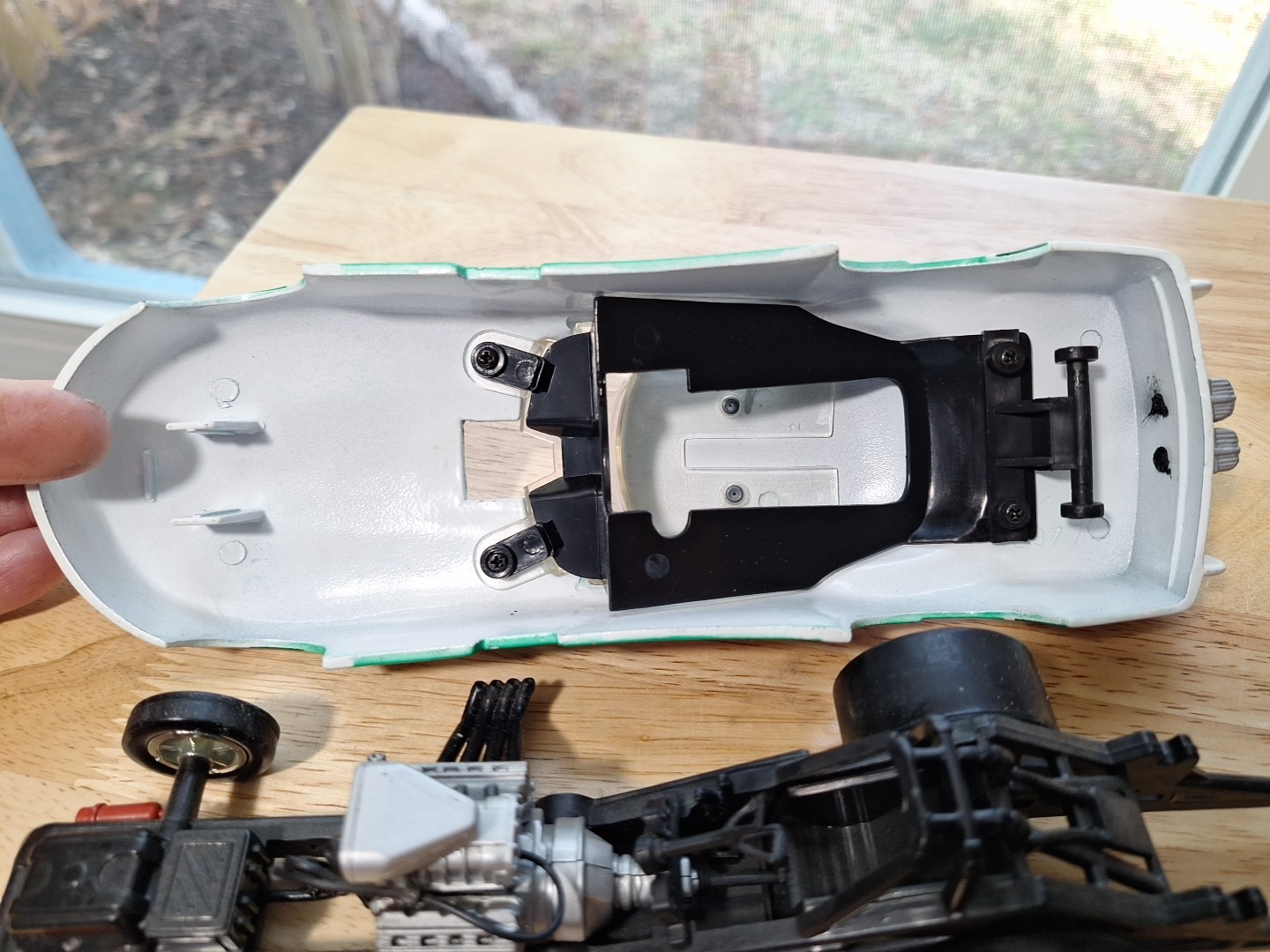 John Force Signed 1997 1/24 Diecast NHRA Winners Circle Funny Car No Fear