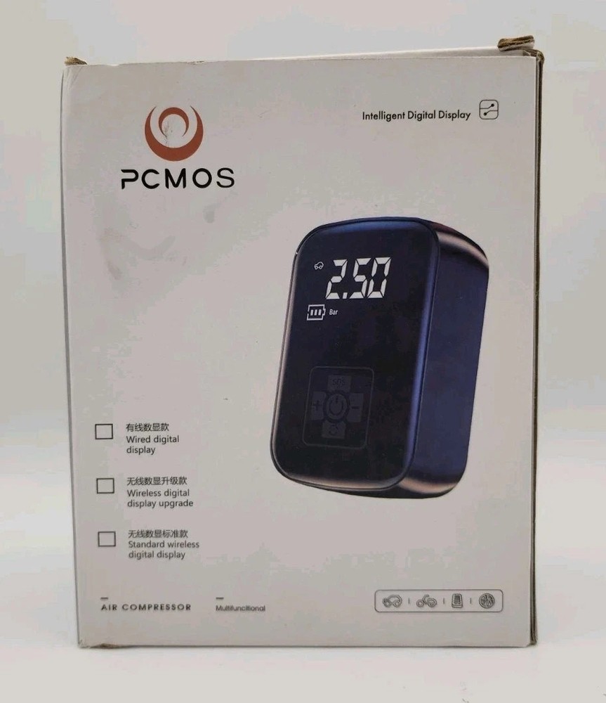 Pcmos Wireless Air Pump Compressor Multifunctional 150psi Car Bicycle
