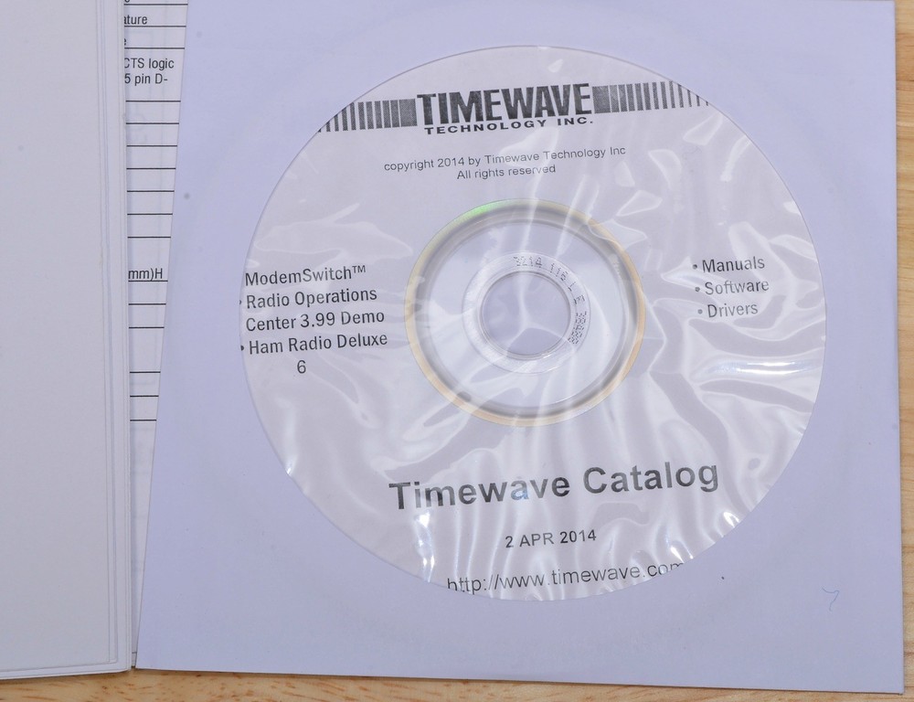 TIMEWAVE NAVIGATOR DOCUMENTATION  MANUALS ON CDROM SOUND CARD INTERFACE SOFTWARE