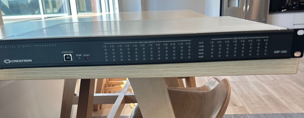 Crestron DSP-1283 12x8 Digital Signal Processor - Rack Mountable - Black