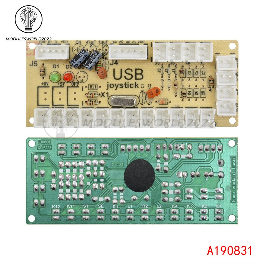 Zero Delay Arcade USB Encoder PC to Joystick Button For MAME Fight Stick Control