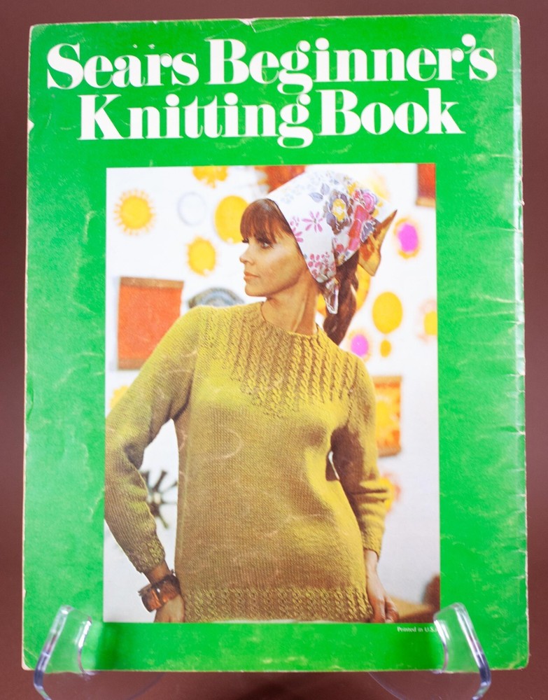 Vtg Sears Beginner's Knitting Book 1969 AS IS