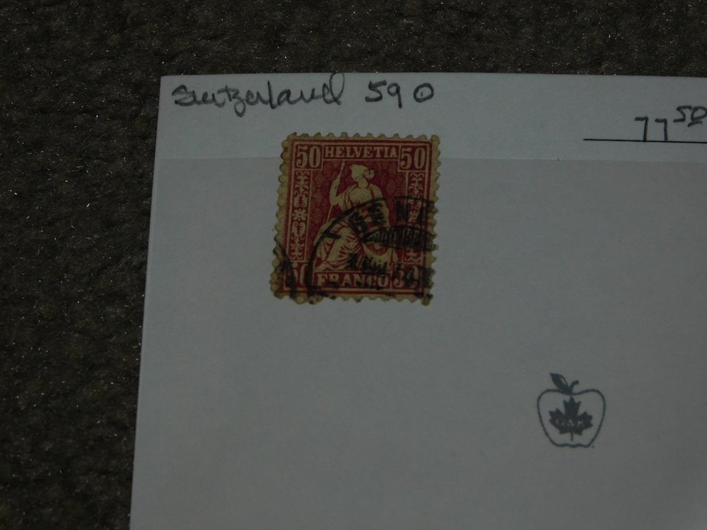 SWITZERLAND, SCOTT# 59, USED