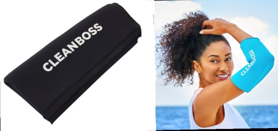 Joy Clean Boss Soft Compression Cold/Hot 360° Therapy Sleeve-Large-Black-NEW