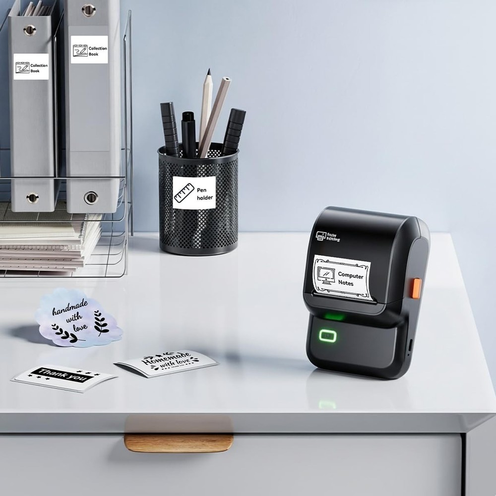 Label Maker Machine with Tape, M100 Address Barcode Label Printer, Versatile ...