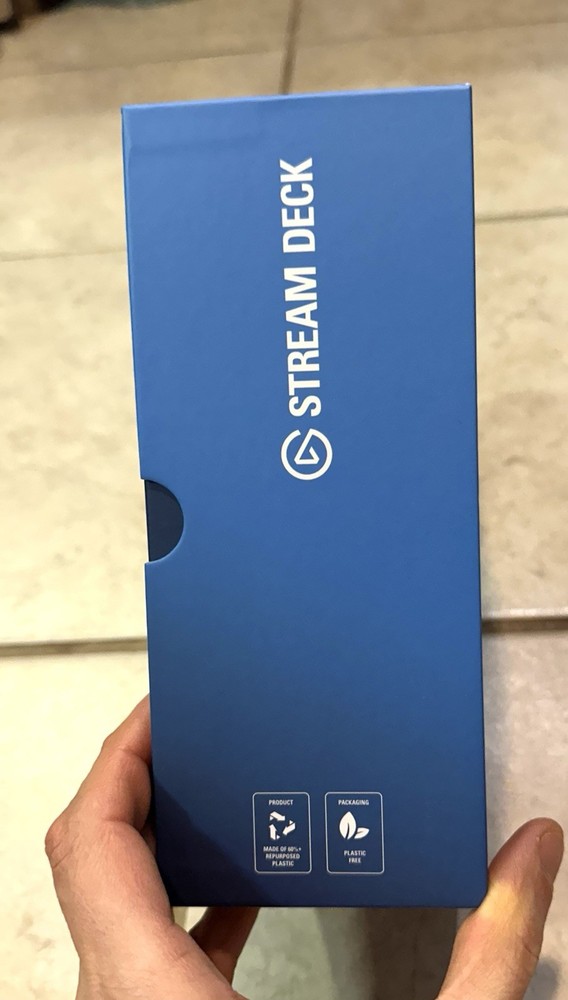 Stream Deck Mk 2 Black Empty Box With Inserts & Manual