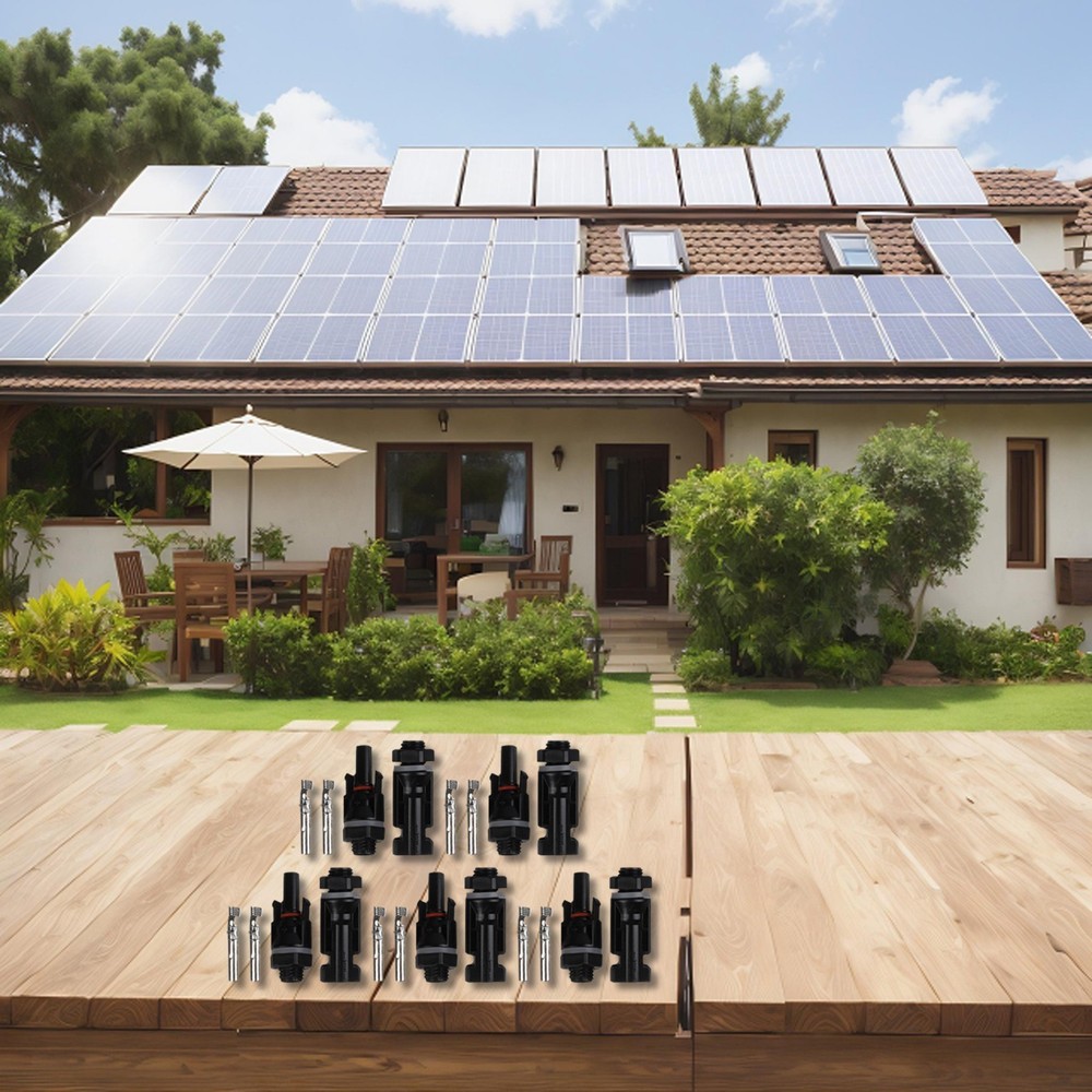 Long lasting Solar Panel Connector Set for Efficient Power Distribution 5 Pairs
