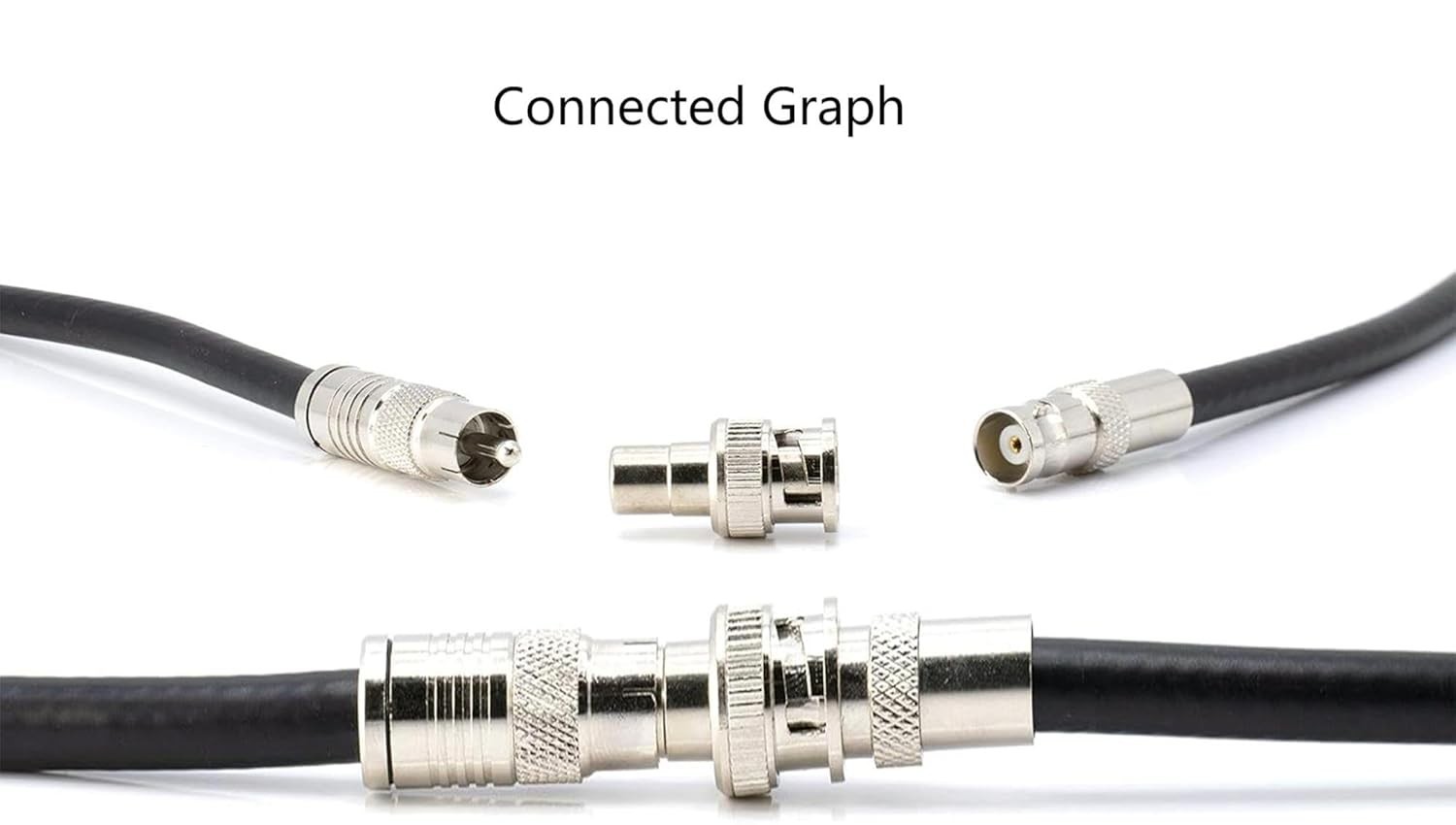 RCA Female to BNC Male Connector Coax Plug Adapter Converter CCTV Camera Lot