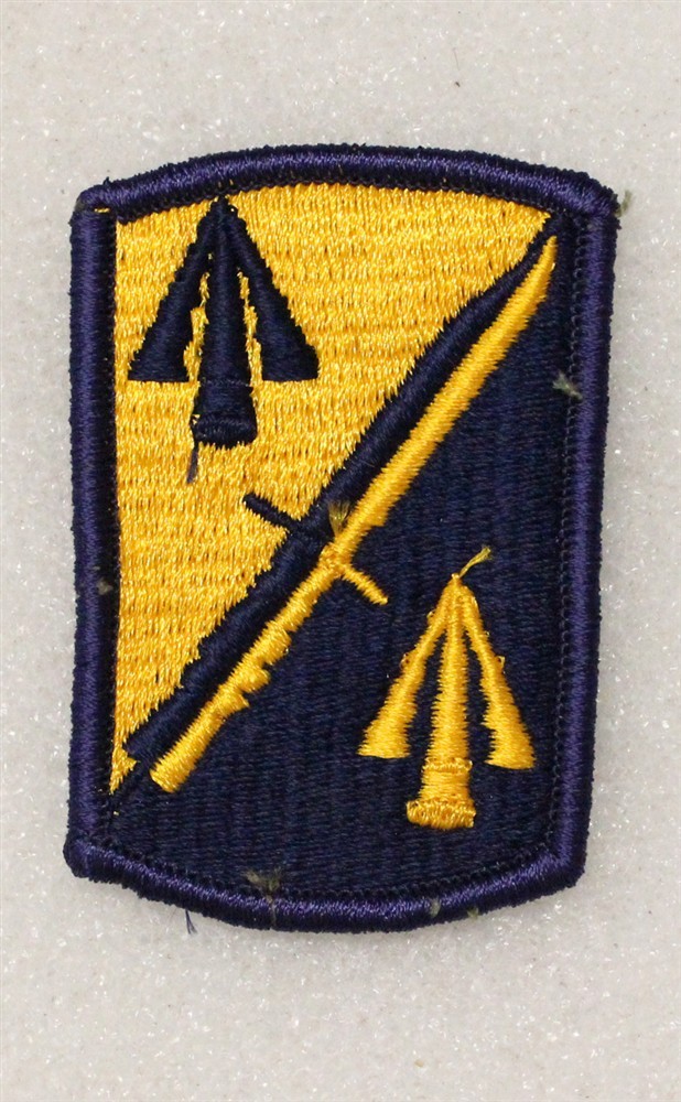 Army Patch 4791 - 158th Infantry Brigade - merrowed edge