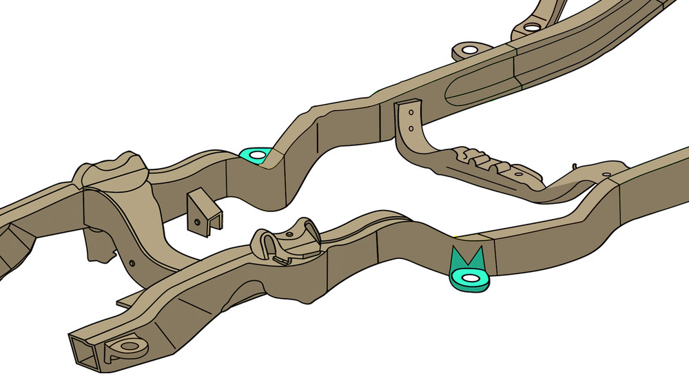 Rust Buster Frameworks RB7606 Front Cab Mount Each for 94-04 S10/Sonoma